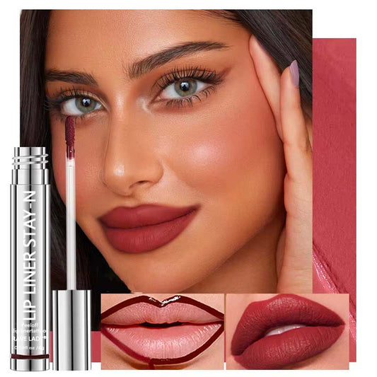 LINSAY BEAUTY | Encre à lèvres Mat - Rouge Framboise Profond