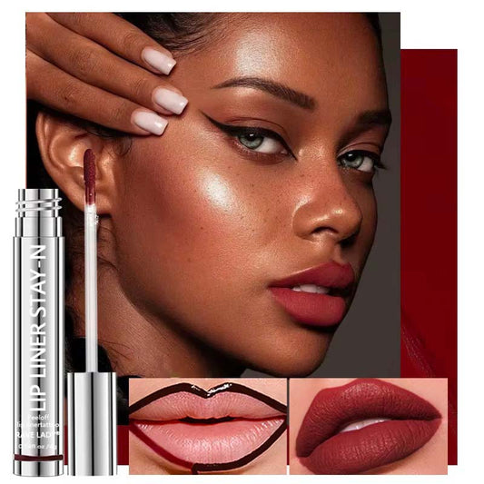 LINSAY BEAUTY | Encre à lèvres Mat - Bordeaux Intense